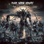 One Man Army and the Undead Quartetin "Grim Tales" -albumin etukansi. Kuva muistuttaa Lordi-bändin käyttämää sarjakuvamaista grafiikkaa. Eläviä kuolleita, hirviöitä, muumioita ja Manan maiden sotureita apokalyptisessa meiningissä.