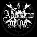 Mustavalkoinen kansikuva Abomino Aetas -nimisen metallibändin albumista "Sower of Death". Kuvassa mustaa taustaa vasten valkoisella värillä bändin logo, albumin nimi ja niiden takana ärjyvä corpse maskit naamalla huutava hevimies.
