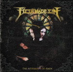 Flesh Made Sin -nimisen metallibändin "The The Aftermath of Amen" –albumin kansitaide. Kuvassa näkyy potretti goottitytöstä, joka mustaa taustaa vasten poseeraa peilikuvana. Tytön taustalla näkyy koristeellinen pyöreä lasi-ikkuna, jossa mosaiikkikuv