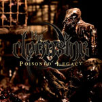 The Cleansingin albumin "Poisoned Legacy" etukannessa ruskenväristä ja rujoa saastaa, jonka seassa näkyy jonkinlainen eläimen luukasa ja viemärin metalliristikkoa. Kuvan keskellä bändin logo ja sen alla albumin nimi.