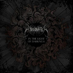 Unanimatedin albumin "In The Light of Darkness (The Covenant of Death)" kansikuva on lähes täysin tummanruskea plakaatti, jonak keskellä mustan ympyrän sisällä yhtyeen risuinen logo ja sen alla pienellä präntillä albumin nimi.