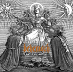 Behemothin albumin "Evangelion" etukansi on harmaasävyinen. Siinä on maalaus tai piirros valtaistuimella istuvasta hahmosta, jonka edessä kaksi kaapuhahmoa polvistuneena. Kuvan laidoissa aurinkomaisesti säteileviä symboleita. Kuvan alaosassa Behemothin lo