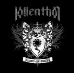 Hollenthonin EP:n "Tyrants and Wraiths" kannessa musta pohjaväri. Sen keskellä harmaasävyinen vaakuna, joka muistuttaa Itävallan kuningashuoneen vaakunaa. Kuvan yläosassa harmaalla värillä Hollenthonin logo riimumaisin kirjaimin kirjoitettuna.