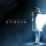 Within Temptationin singlen "Utopia" etukannessa sinisävyinen valokuva naisesta, joka levittelee valkoisen mekkonsa laskoksia kuin siipiä ikään. Naisen vasemmalla puolella valkoisella värillä sekä yhtyeen että singlen nimi siten, että sana "Utopia" on suu