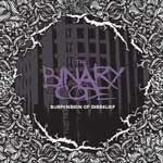 The Binary Coden albumin "Suspension of Disbelief" etukannessa näkyy violetilla värillä yhtyeen logo tuherretuin kirjaimin. Logon alla lukee "Suspension of Disbelief" -albumin nimi valkoisella värillä ja pienellä präntillä. Kuvan laidoissa runsaasti yksit