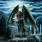 Equilibriumin sinisävyinen piirretty kansitaide albumia "Rekreature" varten. Kvuasas näkyy nahkasiipinen demoni, jolla poronsarvet päässä ja pitkä heviletti tuulessa hulmuten.