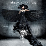 Kansitaide Apocalyptican "7th Symphony" -albumia varten. Kuvassa mustiin pukeutunut nainen seisoo seinällä mustat paperisiivet sivuille levitettyinä. Apocalyptican logo valkoisella värillä naisen pään yläpuolella.