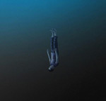 Todtgelichterin "Angst"-albumin kannessa piirros syvään mereen pää edellä uppoavasta mieshenkilöstä. Kuvan alaosa on tummanharmaa, yläosa sinertävä.