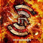 myGRAIN-yhtyeen samannimisen studioalbumin etukannessa näkyy kellertävää ja punertavaa liekkimerta ja niiden seassa yhtyeen logo. Kuvan alaosassa lukee bändin nimi valkoisella värillä.