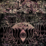"Sutra"-albumin etukannessa hypnoottinen erilaisia muotoja sisältävä kansitaide, jonka kuvituksen seassa lukee yläosassa Scarred By Beauty ja alaosassa "Sutra" ilman lainausmerkkejä.