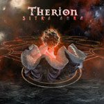 "Sitra Ahra" -albumin etukannessa piirros simpukasta, jonka sisin hohtaa punertavana ja jonka sisuksista nousee karvapallo. Kuvan yläosassa Therion-logo ja sen alla albumin nimi.