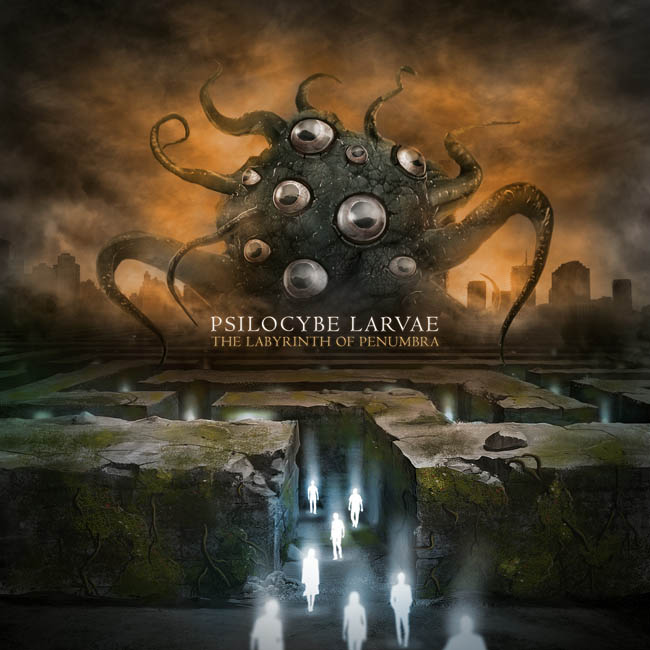 "The Labyrinth Of Penumbra" -albumin kansitaide. Kuvan toteutti A-Ra Design.