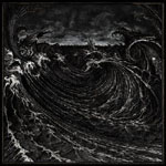 "Necrovation"-albumin etukannessa mustia myrskyjä piirrettynä mustavalkoiseen kuvaan.