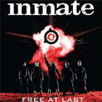 "Free At Last" -albumin kannessa musta tausta, jota vasten punertava räjähdys. Sen yllä valkoisella värillä Inmate-logo.