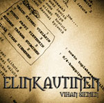 Kansitaide Elinkautinen-yhtyeen "Vihan siemen" -albumista. Kuvassa mustalla värillä pränttiä vaaleanruskealla paperilla.