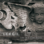 Valokuva kivipatsaasta, jossa näkyy kerubi. Kuvan vasemmassa alareunassa on Vergil-logo ja sen vieressä lukee levyn nimi.