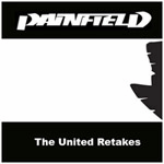 Mustavalkoinen kansikuva Painfield-bändin 'The United Retakes' –julkaisusta, jossa näkyy mustat palkit yläosassa kuin alaosassakin. Ylhäällä bändin logo valkoisella. Alhaalla kiekon nimi valkoisella värillä.